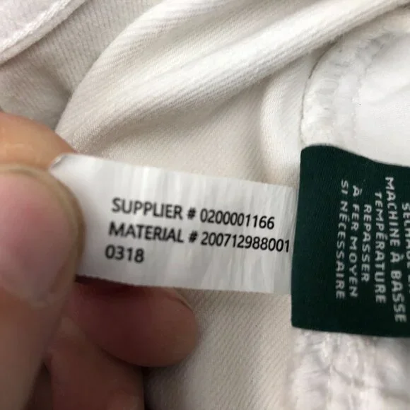 Lauren Ralph Lauren Womens Jeans Size 8 Classic Straight Casual White Denim - Picture 8 of 16